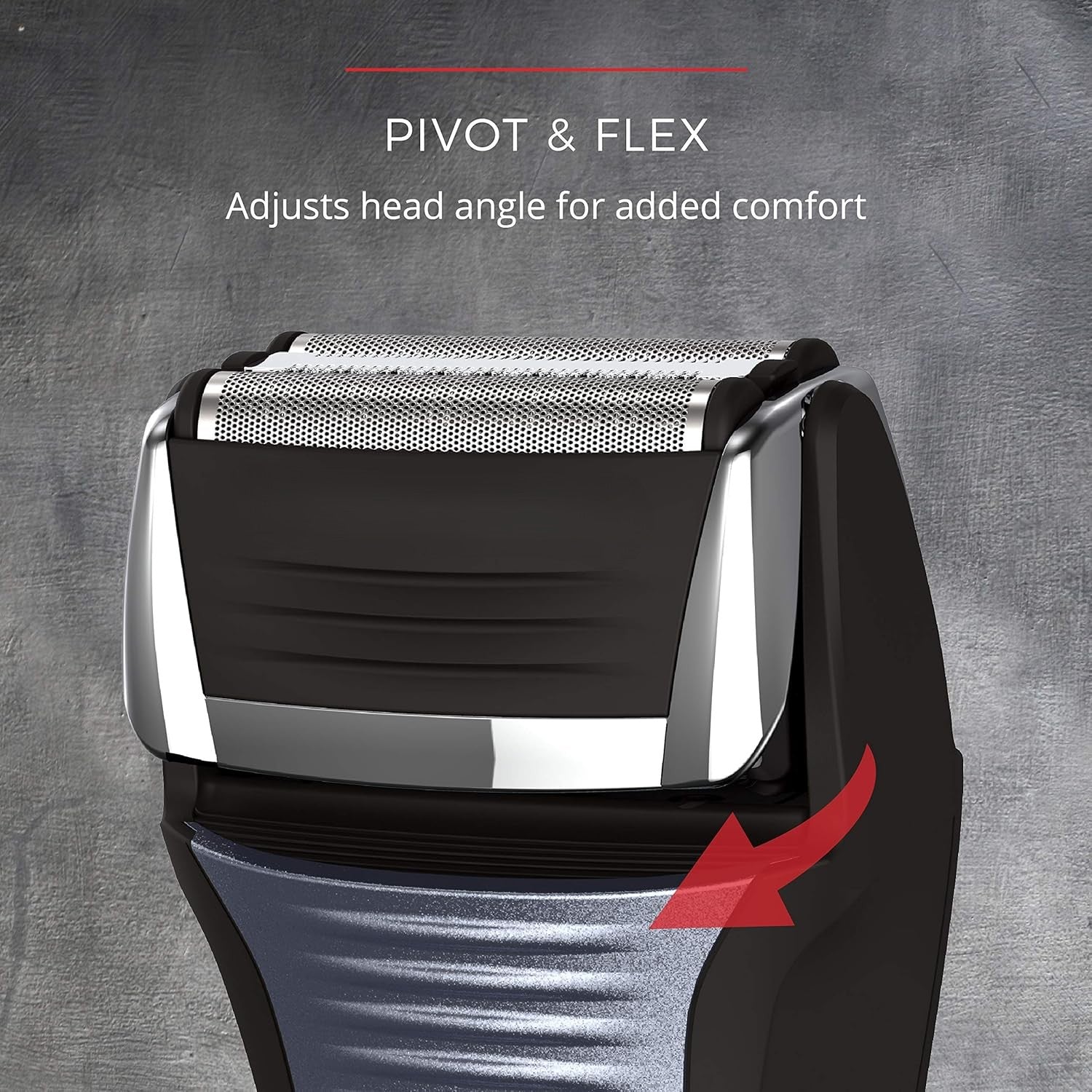 Foil Shaver, Electric Razor for Men, Cordless Rechargeable with Pop Up Trimmer, Pivot & FlexFoil Technology, Lightweight Handheld Design, Black